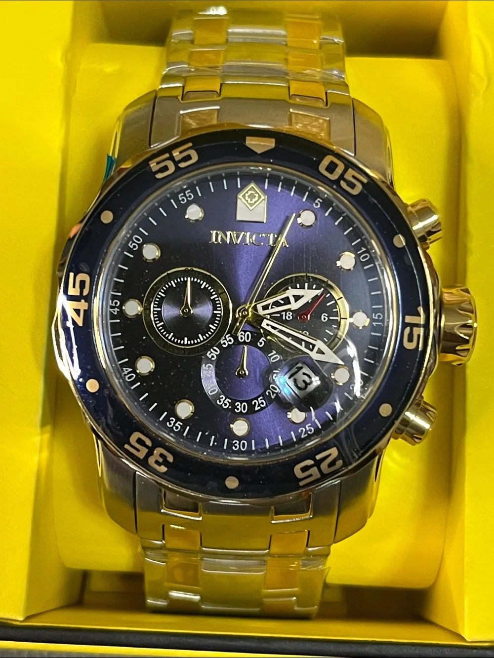 Invicta Pro Diver SCUBA Men's Watch - 48mm, Steel, Gold (0077)